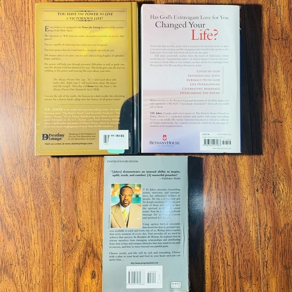 Inspirational Christian Books by T.D. Jakes - Picture 2 of 3